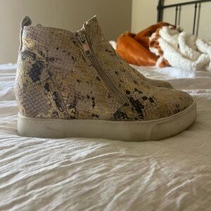 snake print sneakers